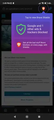 Brave Browser android App screenshot 2